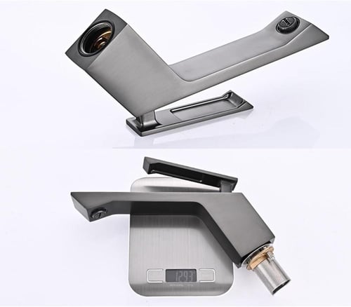 خلاط مغسلة جين ( ابيض - ستيل ) MT033