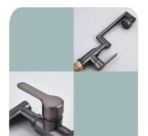 خلاط مغسلة متحرك رمادي MT-051