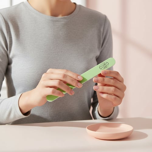 عازلة الأظافر الأخضر والأزرق المزدوج للأظافر الناع...