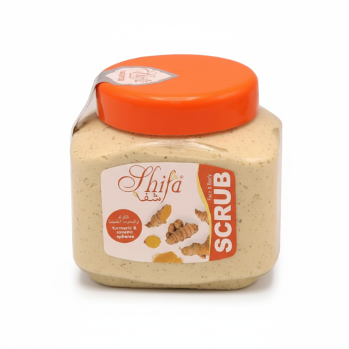 فرك الكركم - التقشير الطبيعي بالمكونات العضوية للب...