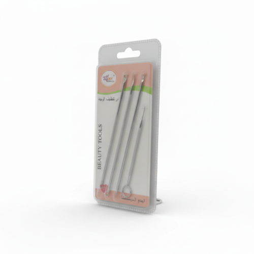 مزيل الرؤوس السوداء - مجموعة أنيقة من 4 أدوات دقيق...