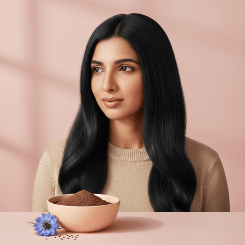 علاج لون الشعر الأسود الطبيعي للحصول على نتائج ناب...