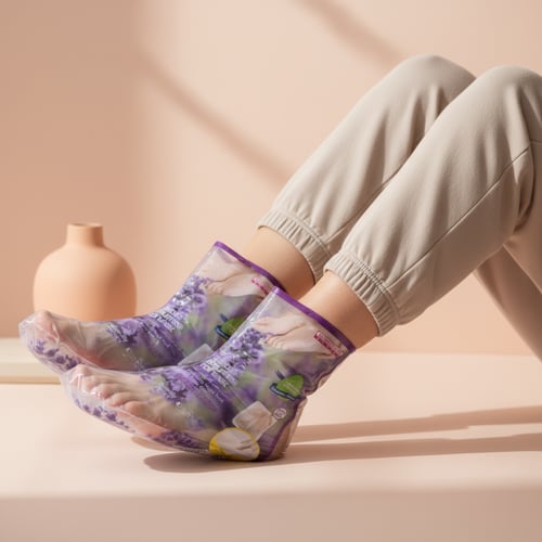 جوارب سحرية لتقشير القدمين بخلاصة اللافندر