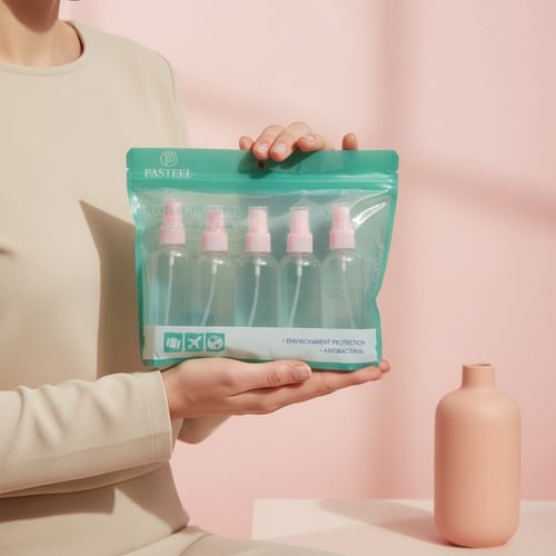 زجاجات رذاذ السفر - مجموعة من 5 حاويات فارغة للسفر...