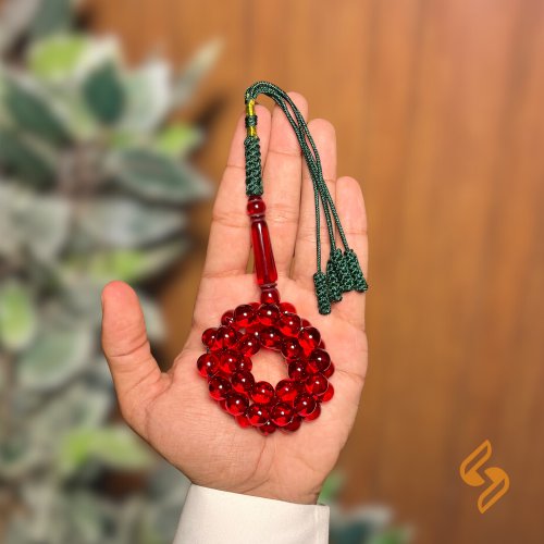 سبحة بكلايت احمر (دم غزال)