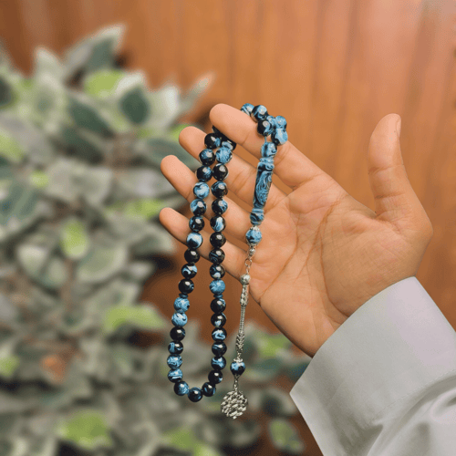 سبحة بكلايت كحلي مخلوط