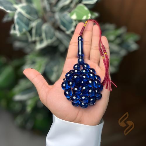 سبحة زعفران كحلي حرباء