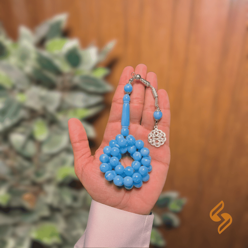 سبحة بكلايت سماوي ثلجي