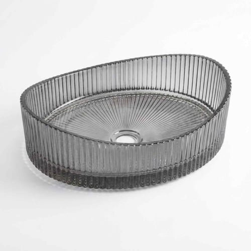 حوض مغسلة خارجي زجاجي دائري 50X37