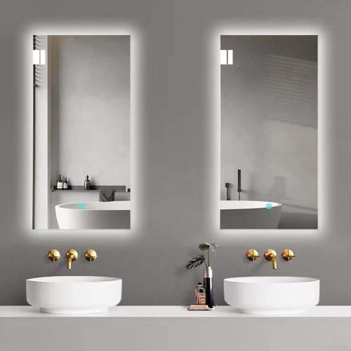 مراية مستطيلة ليد LED ثلاثة الوان 120x40 بنظام اضا...