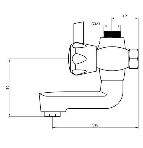 خلاط شاور كروم حار بارد ماركة ZINTH