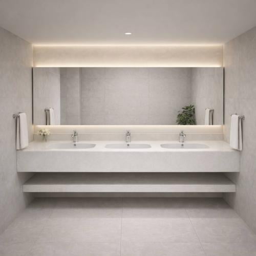 مغسلة ديكور كوريان سكري ثلاثة احواض 180x50 بدون حو...