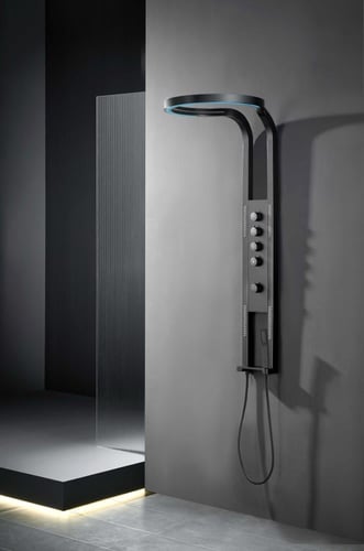 وحدة شاور جداري بنظام مساج مائي و شلال مياه متعدد...