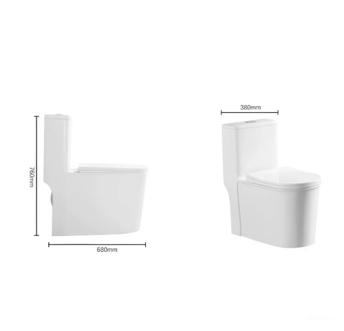 كرسي حمام أفرنجي دفع وشفط مقاس 30 سم ماركة AUSHEN...