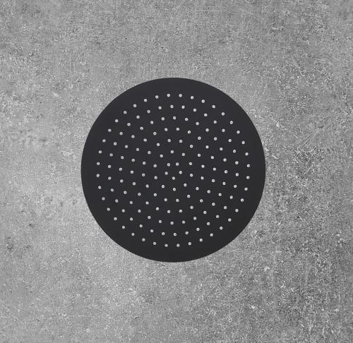 طاسة دش مطري دائري لون اسود من ZINTH