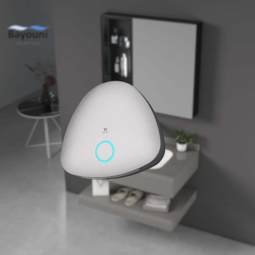 مجفف يد اتوماتيكي رصاصي حادر بارد مع فلتر ضد البكت...