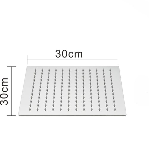 طاسة دش مطري مربع 30x30 لون كروم