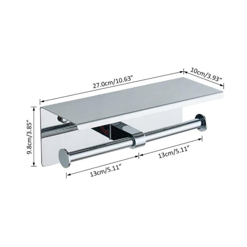 حامل مناديل مزدوج كروم