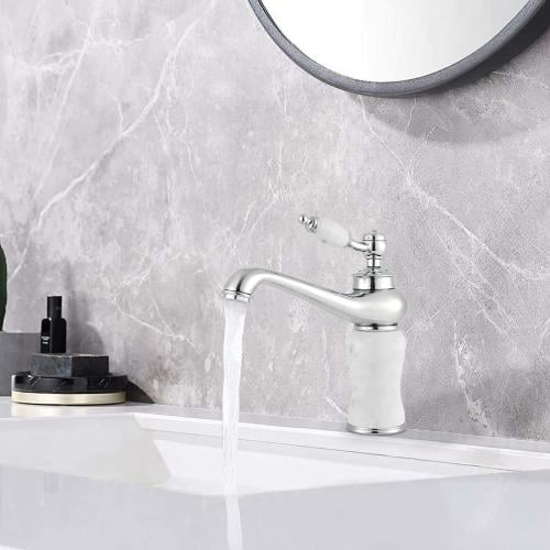 خلاط مغسلة ديكور رخامي بقلب نحاسي بارد حار ماركة Z...