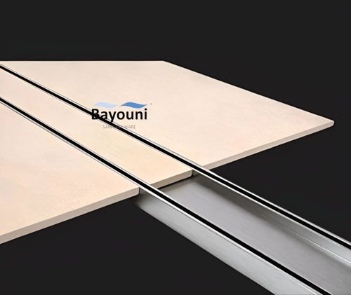 صفاية شاور مخفية بلاط 30سم x 5.5سم ستانل ستيل المق...