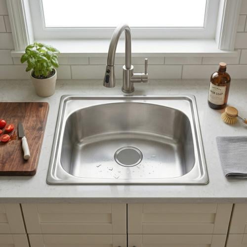 حوض مجلى ستانل ستيل 50X50X18