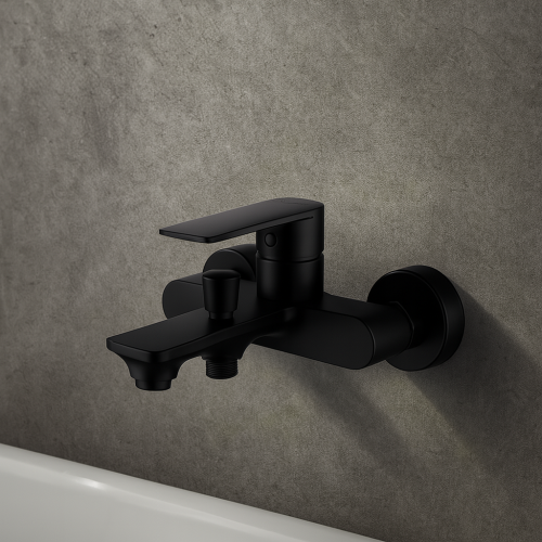 خلاط شاور نحاس إيطالي اسود ماركة DOOX بتصميم مثالي