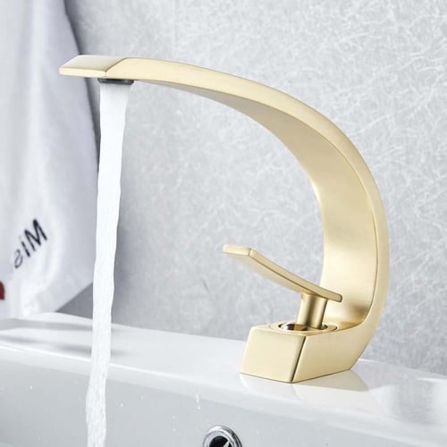 خلاط مغسلة نحاس بارد حار بتصميم كوبرا