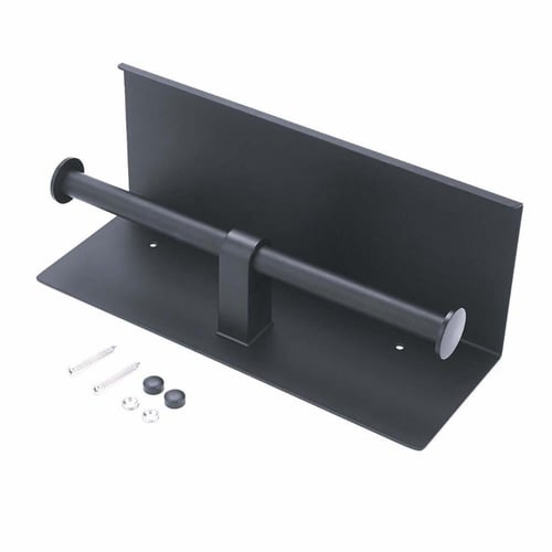 حامل مناديل مزدوج اسود مطفي