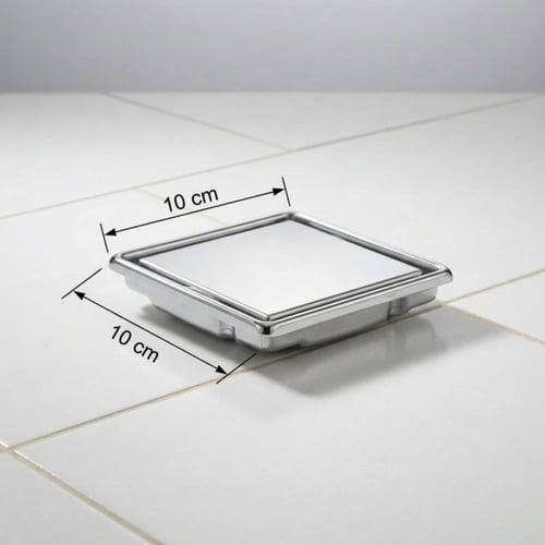 صفاية بلاط مخفية 10x10 ستانلس ستيل مقاوم للصدأ مار...