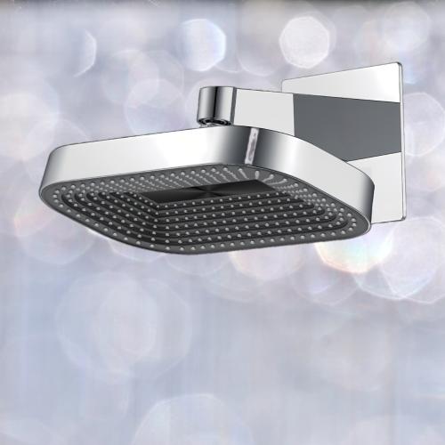 راس دش جداري مربع بنظام شلال مياة مطري عالي الظغط