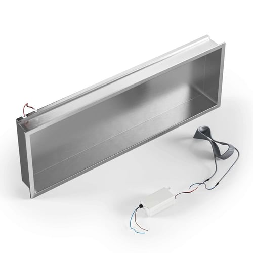 رف حمام ديكور 90x30 ستانلس ستيل مقاوم للصدأ- بتصمي...