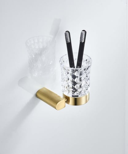 طقم اكسسوارات حمام ذهبي 5 قطع ماركة AUSHEN