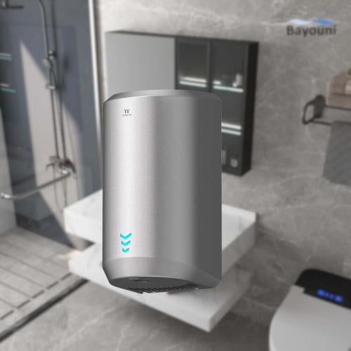 مجفف يد اتوماتيكي رصاصي حادر بارد مع فلتر ضد البكت...