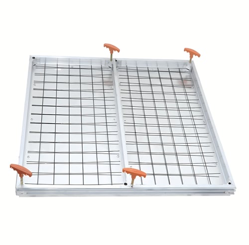 غطاء غرفة تفتيش ألمنيوم بابين 80x 80 بابين ماركة A...