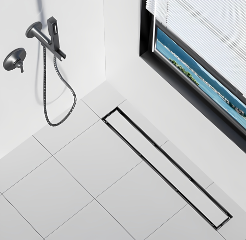 صفاية بلاط مقاس 49سم x 9سم ستانل ستيل المقاوم للصد...