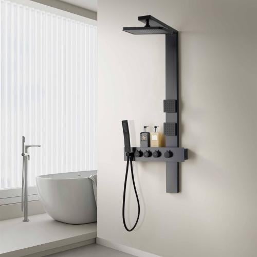 وحدة شاور جداري بنظام شلال مياه واسع متعددة الوظائ...