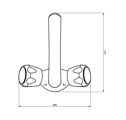 خلاط مطبخ ارضي كروم حار بارد ماركة ZINTH