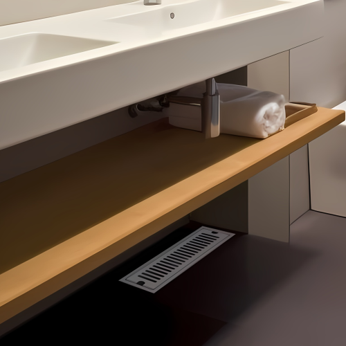 صفاية شاور شبك مقاس 50سم x 10سم ستانل ستيل المقاوم...