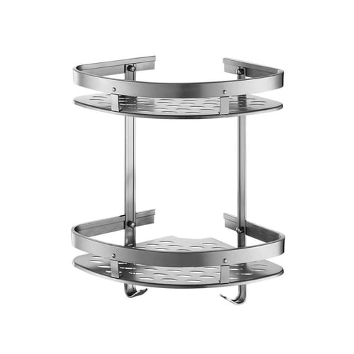 استاند زاوية دبل المنيوم مقاوم للصدا اللون رصاصي