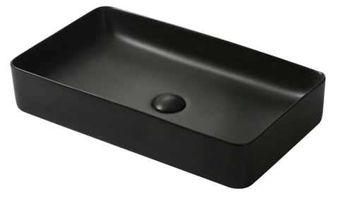 حوض مغسلة خارجي اسود 60x34 مستطيل