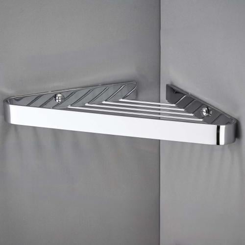 رف مناشف زاوية كروم مقاوم للصدا