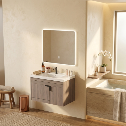 مغسله دولاب خشبي 80*50 مع مرايه