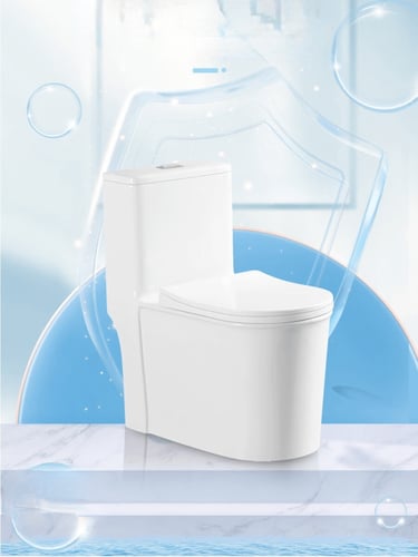 كرسي حمام أفرنجي دفع وشفط مقاس 30 سم ماركة AUSHEN...