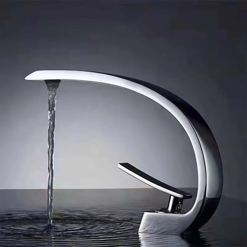 خلاط مغسلة نحاس بارد حار بتصميم كوبرا