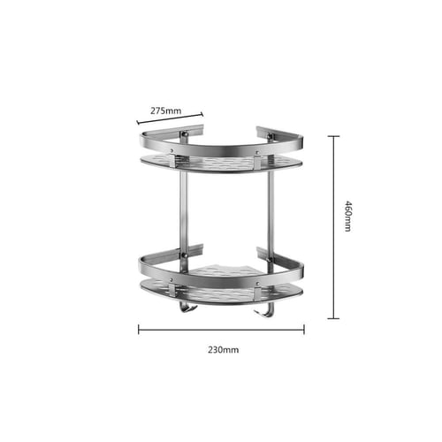 استاند زاوية دبل المنيوم مقاوم للصدا اللون اسود
