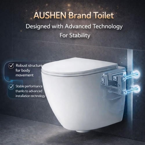 بكج حمام متكامل كرسي معلق - تصميم عصري وجودة عالية