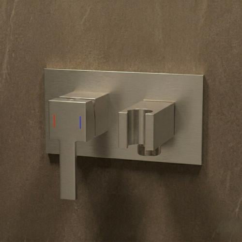 خلاط شطاف مخفي نيكل مربع