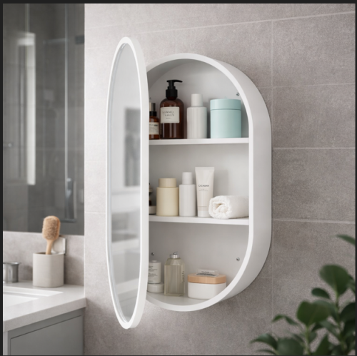 مرايه كابينه المنيوم 53X79 ابيض