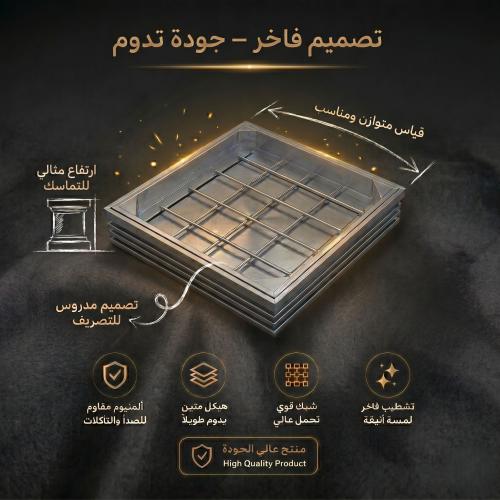 غطاء غرفة تفتيش المنيوم مقاس 30x30 ماركة AUSHEN
