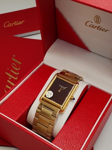 ساعة كارتير تانك رجالية أخضر